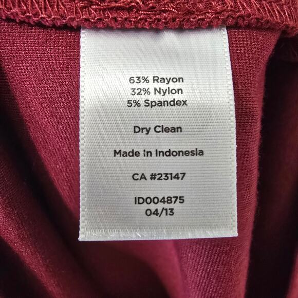 Talbots Colorblock Knit Shift Dress Stretch Red Pink A Line Size 14 - Picture 4 of 5